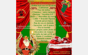 La Hotte du Père Noel de Cowboys &amp; Dancers
