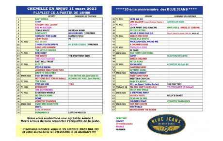 NOUVELLE PLAYLIST DU 11 MARS 