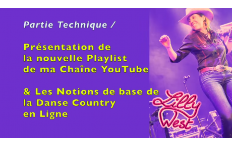 NOTION DE BASE DES PAS COUNTRY PAR LILY WEST